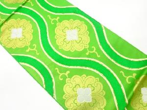 金駒刺繍立涌に華紋模様織出し袋帯